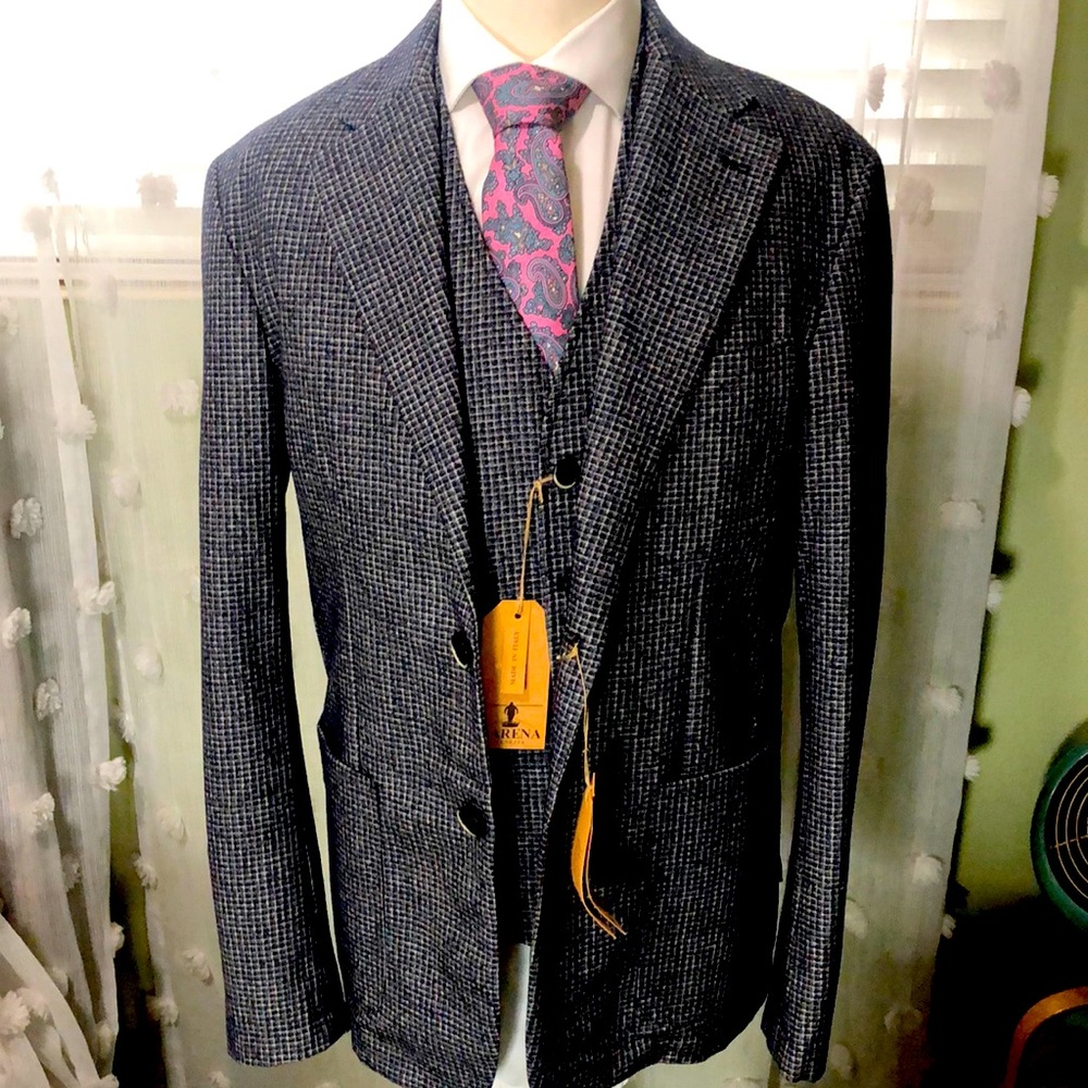 Barena Venezia 3 pieces Italian handmade suit.